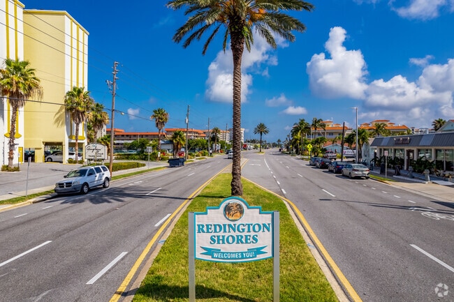 Redington Shores sits just off Gulf Boulevard, which runs along the area's beach towns.