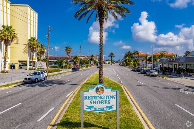 Redington Shores Neighborhood is right off Gulf Blvd which takes you along all the beach towns.