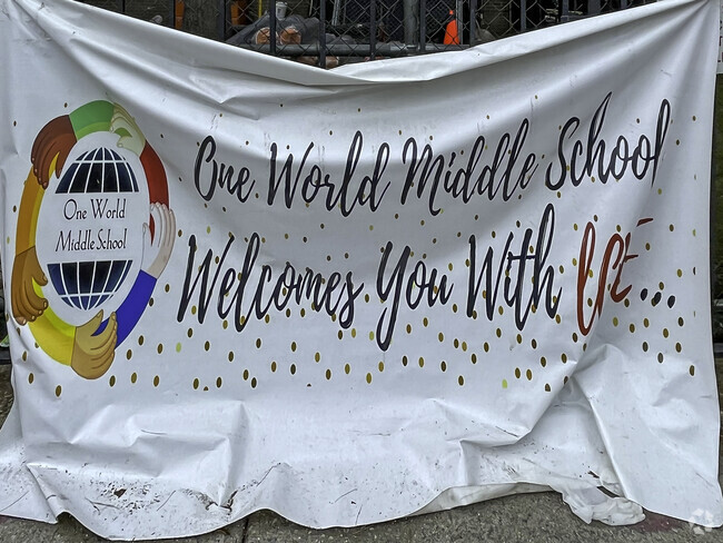 Wakefield: One World Middle School At Edenwald has 338 students in grades 6-8.
