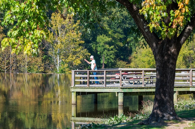 Locals enjoy fishing at Lakeview Park.