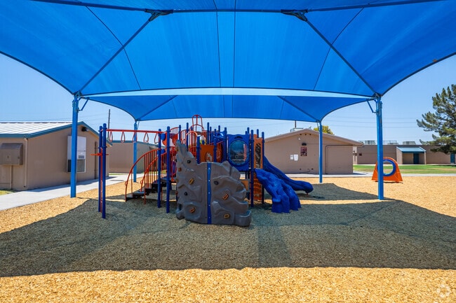 Children enjoy the vibrant playground at Washington Elementary in Phoenix.