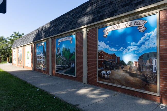 Murals of Wellington show the areas rich history.