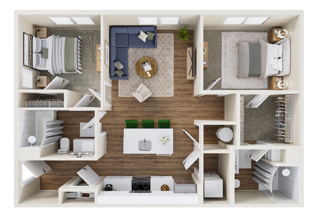 2 Bed 2 Bath