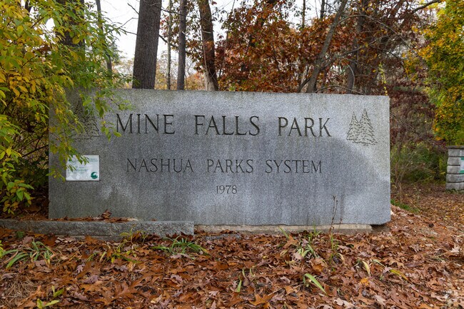 Mine Falls Park offers miles of hiking trails, baseball fields and scenic waterways.