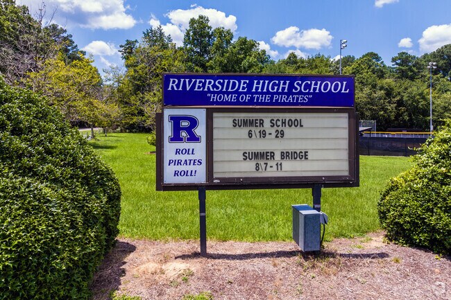 Riverside High School in Durham, NC serves 1731 students in grades 9-12.