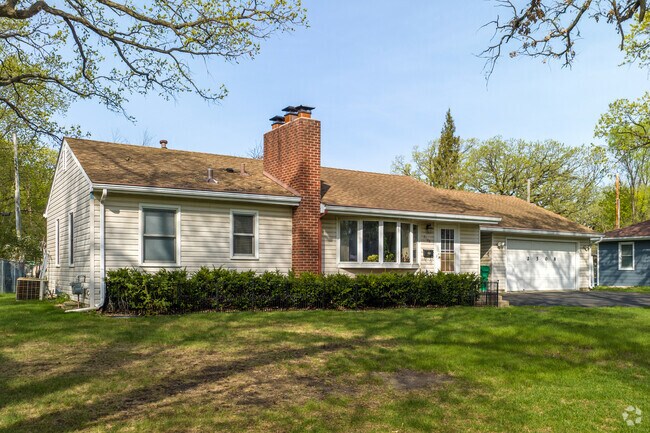 Mid-century rambler style homes are common in the Blackstone neighborhood.