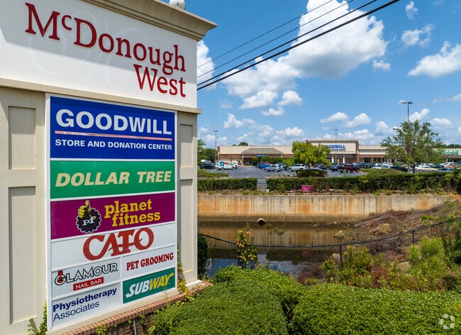 McDonough West shopping center has great local retail for your family.