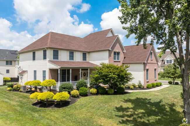 Larger Mansfield Township homes can be found along Fieldcrest Drive.
