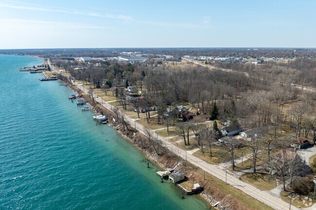 Waterfront homes abound along the St. Clair River in Marysville.