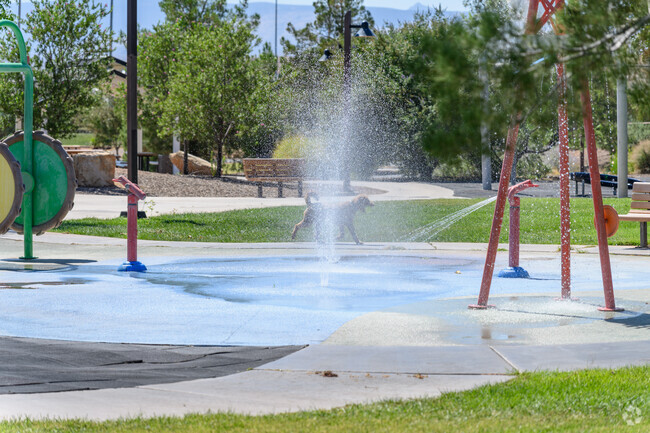 Green parks with splash pads are part of the package in Painted Desert.