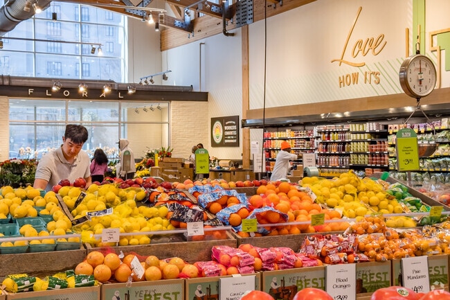 Grab fresh produce from Whole Foods in Buckhead Village.