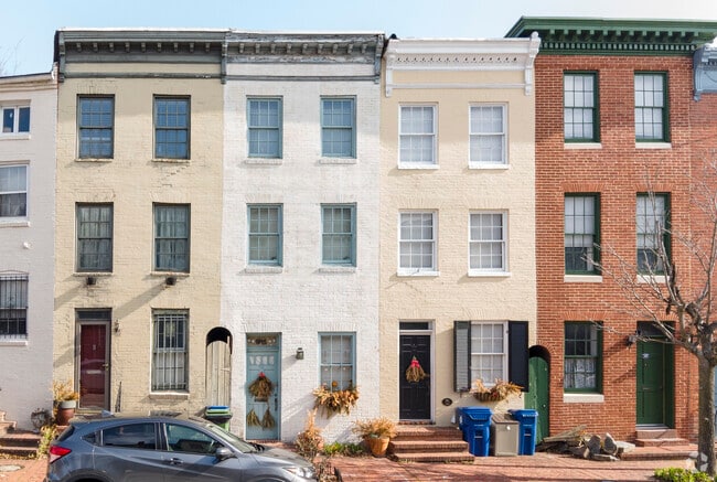 The Seton Hill neighborhood is filled with historic row homes.