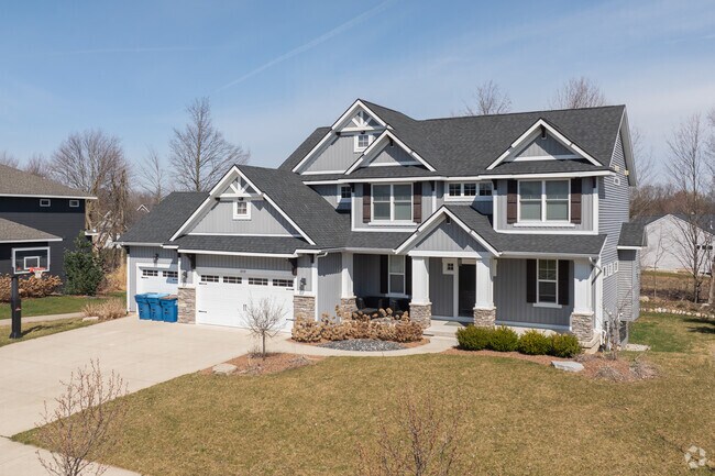 Byron Center has numerous newer communities of larger traditional style homes.