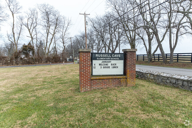The student population of Russell Cave Elementary School is 233 and the school serves PK-5.