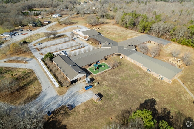 Parking and playground at Pauline Glenn Springs Elementary School