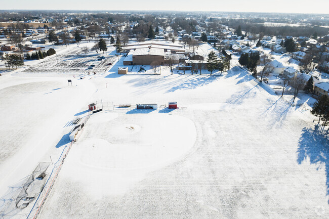 Fun times in the snow await kids at Cardinal Stritch High School.