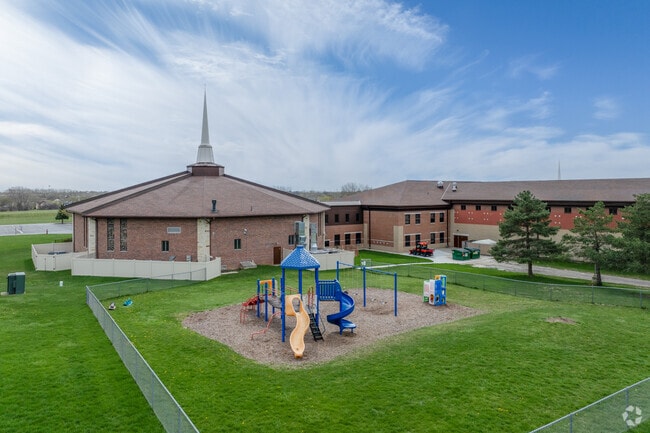 Students can enjoy the playground at New Testament Christian Academy.