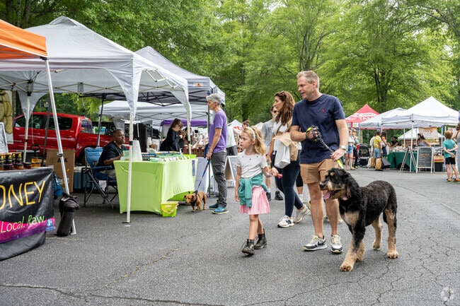 The Roswell Farmers Market occurs every Saturday at City Hall near Wexford.