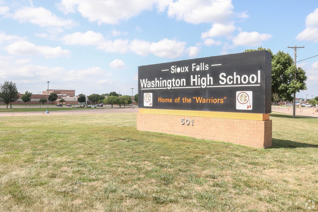 Washington High School serves students in grades 9 through 12.