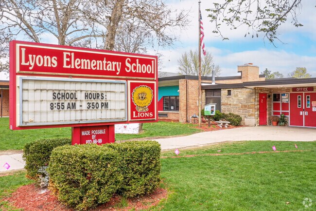 Children can attend Lyons Elementary School, located just outside the REO Town neighborhood.