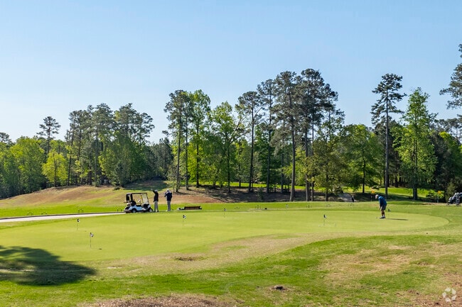 The Preserve at Jordan Lake features a private golf course that many of the local residents enjoy regularly.