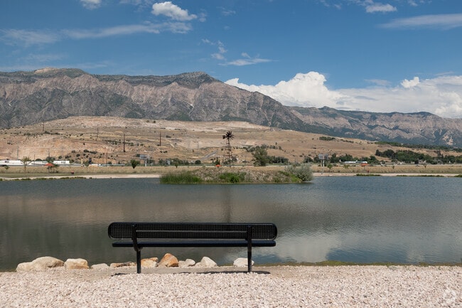 Smith Family Park’s pond offers quiet views and frequent fishing.