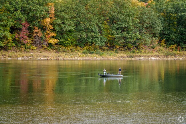 The Allegheny River provides recreation for the Allegheny Township fishermen.