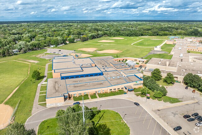 Champlin-Brooklyn Park Academy is adjacent to Jackson Middle School.