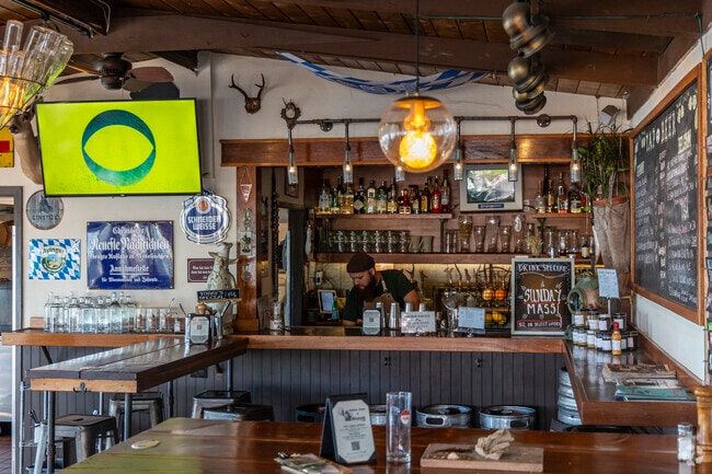 Brotzeit Lokal in Embarcadero has an old sailor bar vibe inside.