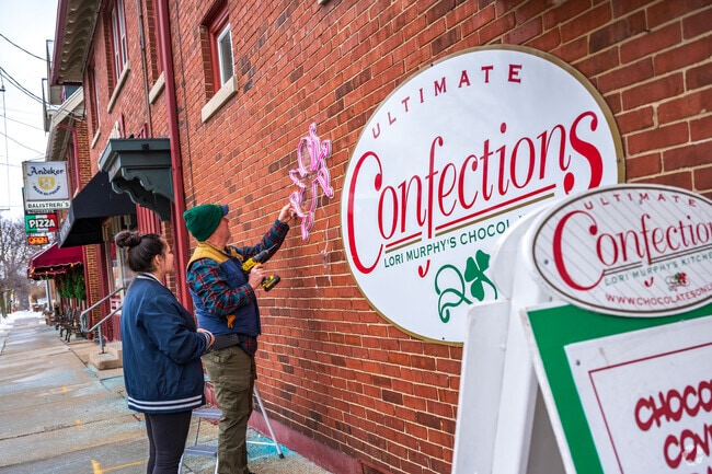Valentine's Day preparations at Ultimate Confections near Valley Forge.