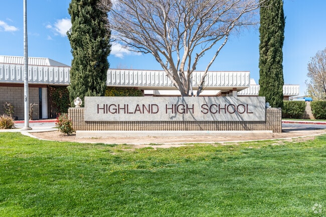 Highland High School in nearby Palmdale.