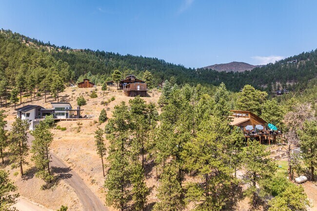 Homes in Crisman are spread out along the dirt roads, giving properties plenty of space.