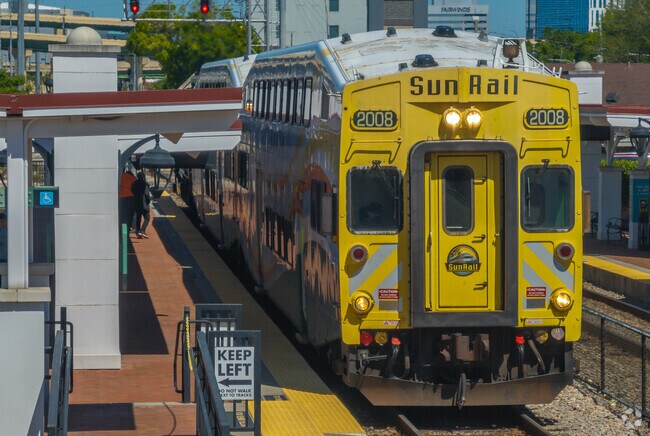 The local Amtrak Station is located at 1400 Sligh Ave in Delaney Park.