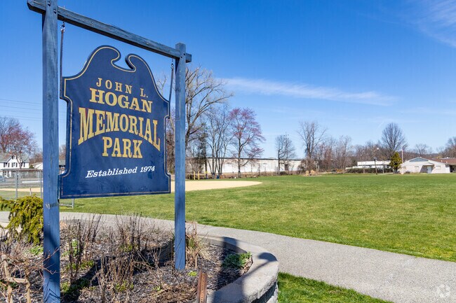 John L Hogan Memorial Park is nestled among the houses in Northvale, NJ
