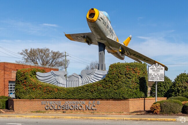 Seymour Johnson Air Force Base in Goldsboro is home to over 10,000 airmen and their families.