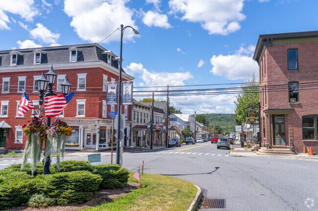 The historic downtown is quiet and has small shops and restaurants.