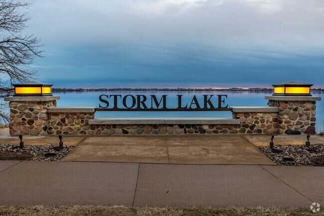 Storm Lake gets its name from a furious storm that blew through when it was first settled.