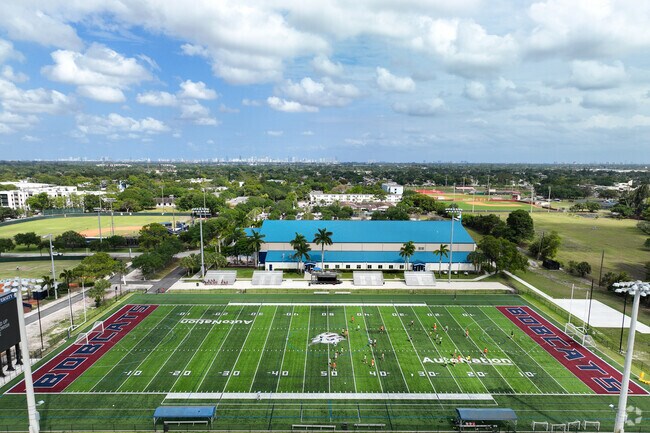 Enjoy a game of college Football at St. Thomas University in Palmetto Lakes.