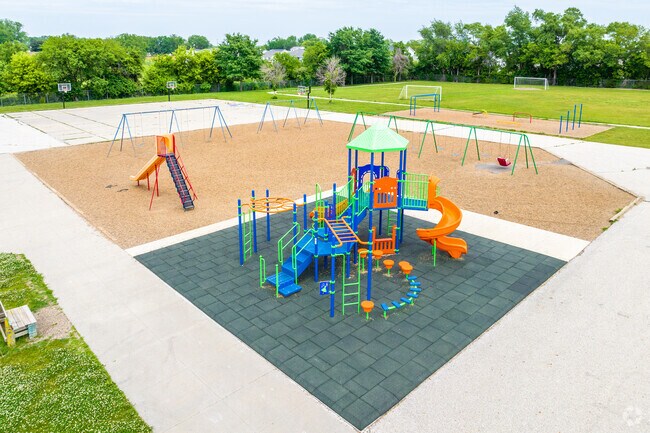 Delaware Elementary School's playground gives students ample space to play in Capitol Heights.