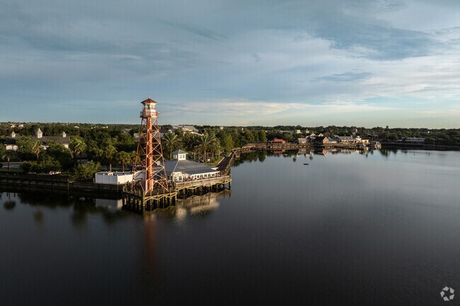 The Lighthouse in Lake Sumter Landing is a well knowns landmark near the Village of Bridgeport.