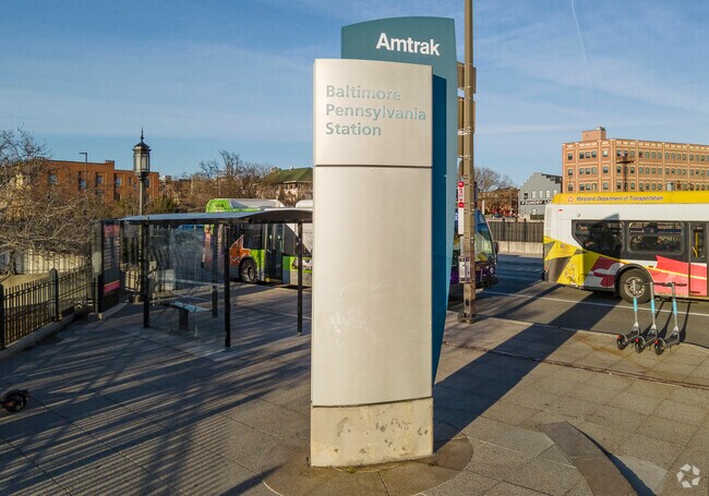 Barclay residents have easy access to the Baltimore Pennsylvania Amtrak Station.