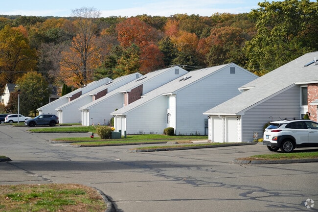 Saltbox style condos just down the street from Lake Compounce in West Southington.