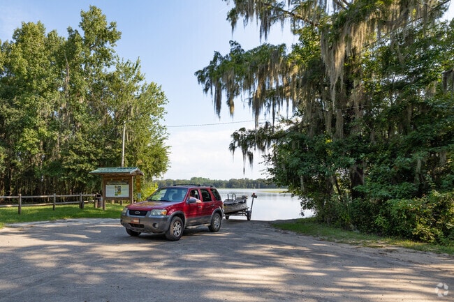 Van Brunt Landing on Lake Iamonia is a cool spot to put in and spend an evening fishing.
