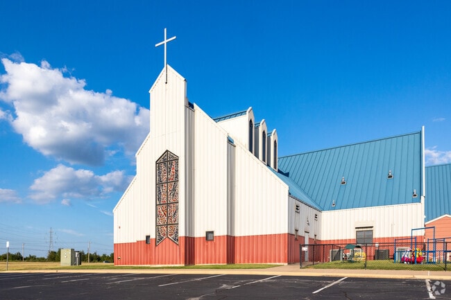 Discover the serene beauty of Owasso's charming church, a haven for reflection and community.