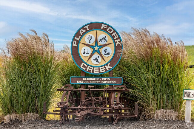 For great sledding and hiking Brooks-Luxhaven residents visit Flat Fork Creek Park.