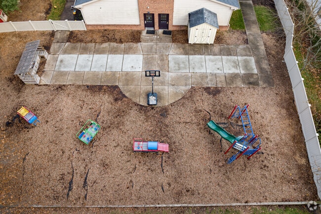 There is a small playground for children at the Brookfield Christian School.