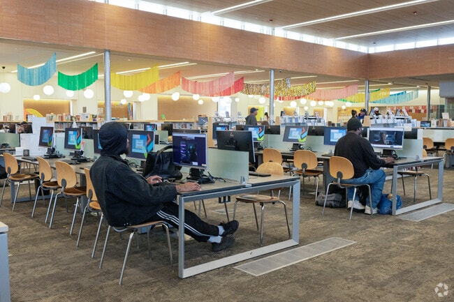 Avalon has a spacious and well-equipped modern library.