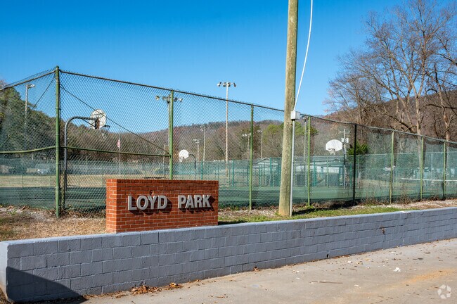 Loyd Park has tennis and basketball courts.