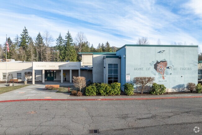 Granite Falls Middle School entrance.