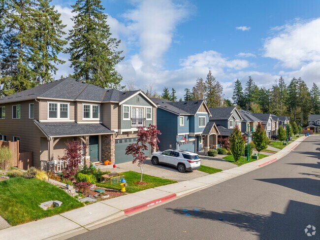 A neighborhood of modern homes in Maplewood.
